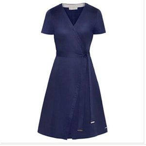 Ted Baker Advina Crossover Dress Navy Blue Size 1 (Size 4 US)